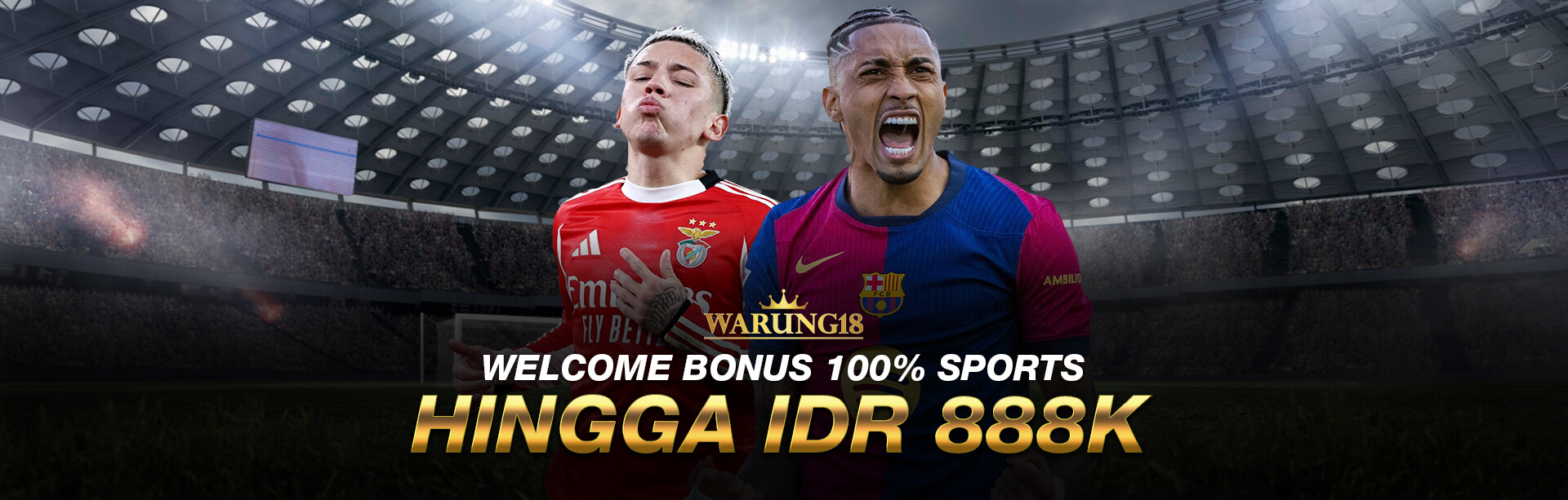 WELCOME BONUS 100% SPORTS