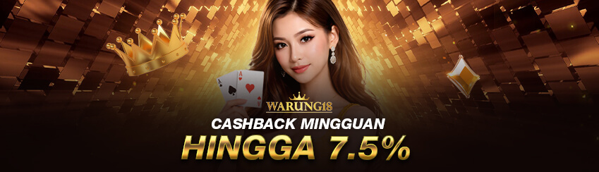  CASHBACK MINGGUAN HINGGA 7.5%